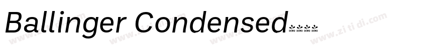 Ballinger Condensed字体转换